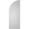 Ekena Millwork Quarter Round Top Right Surface Mount PVC Gable Vent w/ 3-1/2"W x 1"P Standard Frame, 14"W x 36"H GVPQR14X3601SF - alternate 5